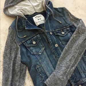 Silver Jeans Hooded Denim Jacket